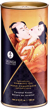 Shunga Aphrodisiac Caramel Kisses líkamsolía - 100 ml