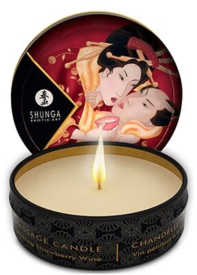 Shunga nuddkerti - Sparkling Strawberry Wine