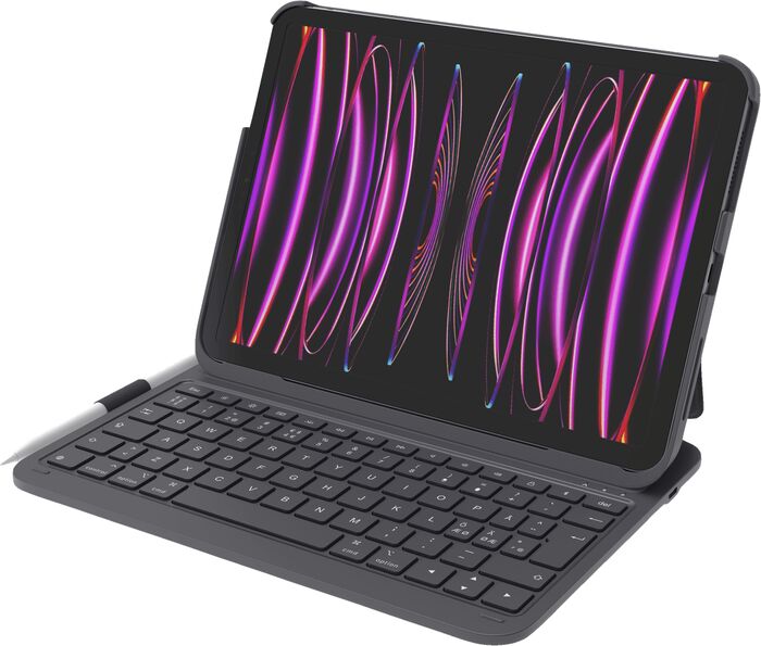 Sandstrøm lyklaborðshulstur f. iPad (11th gen) - Svart