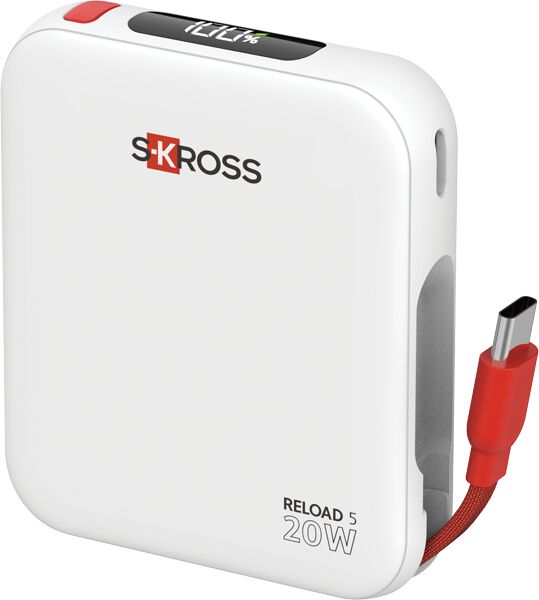 Skross Reload 5 ferðahleðsla 5000 mAh - Hvít