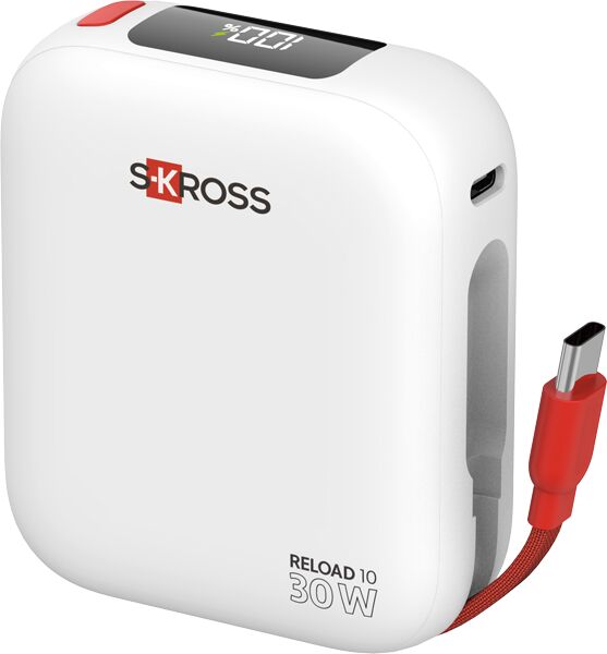 Skross Reload 10 ferðahleðsla 10.000 mAh - Hvít