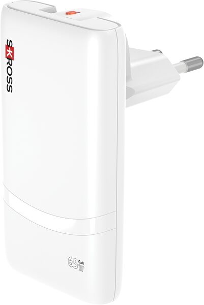 Skross Klip Slim 65 W ferðahleðslukló - Hvít