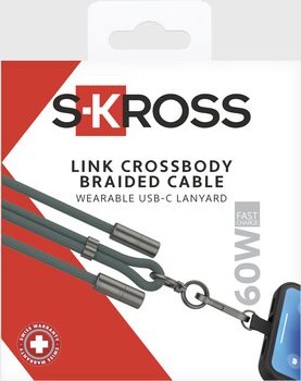 Skross Link Crossbody USB-C í USB-C símaól - 0,6 metrar
