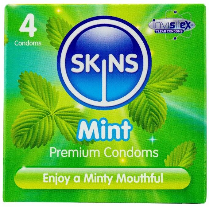 Skins smokkar - Minta 4pk
