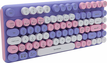 Sandstrøm Mini þráðlaust lyklaborð SKKBPP25 - Fjólublátt