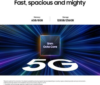 Samsung Galaxy A25 5G 128GB snjallsími - Svartur/Blár