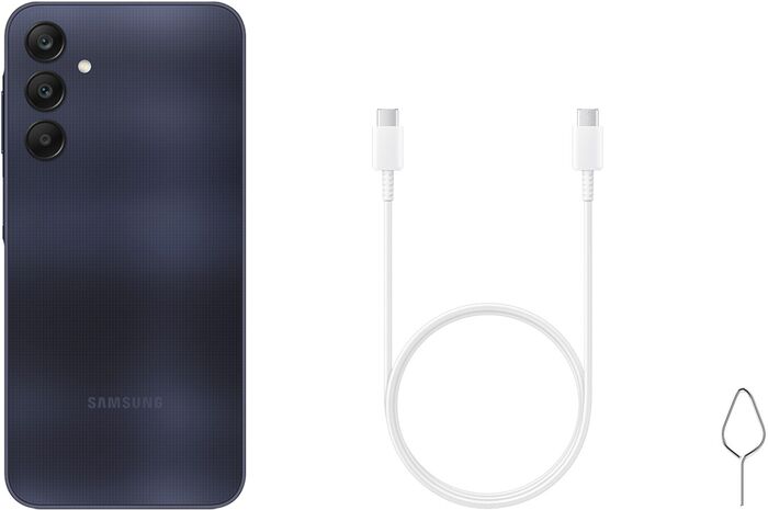 Samsung Galaxy A25 5G 128GB snjallsími - Svartur/Blár