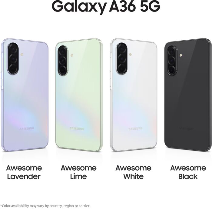 Samsung Galaxy A36 5G 128GB snjallsími - Fjólublár