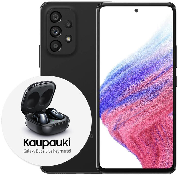 Samsung Galaxy A53 5G 256GB snjallsími - Svartur