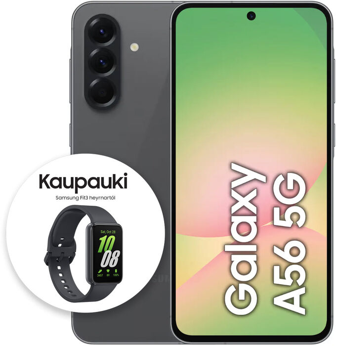 Samsung Galaxy A56 5G 128GB snjallsími - Dökkgrár