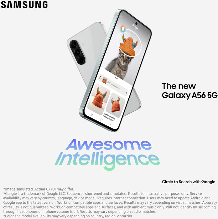 Samsung Galaxy A56 5G 128GB Enterprise Edition - Dökkgrár