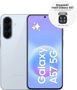 Samsung Galaxy A57 5G 256GB snjallsími - Ljósblár