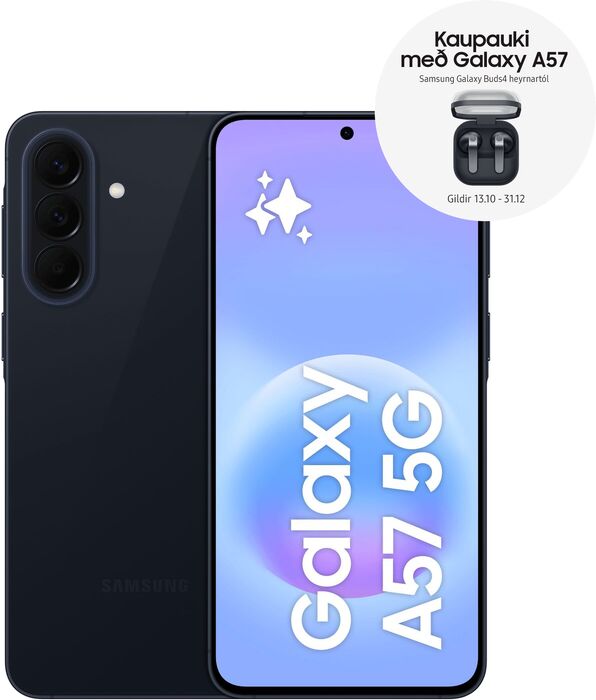 Samsung Galaxy A57 5G 256GB snjallsími - Dökkblár