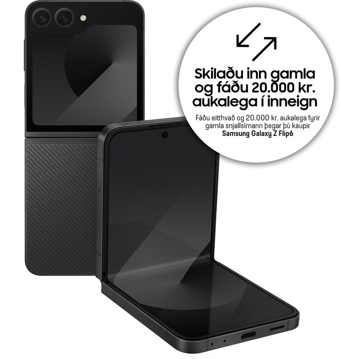 Samsung Galaxy Z Flip 6 256GB snjallsími - Svartur