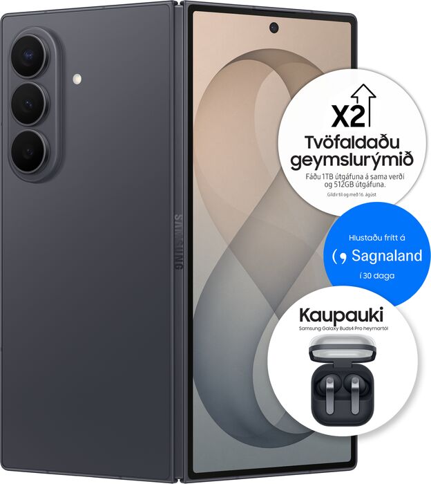 Samsung Galaxy Z Fold8 Ultra 1TB - Svartur