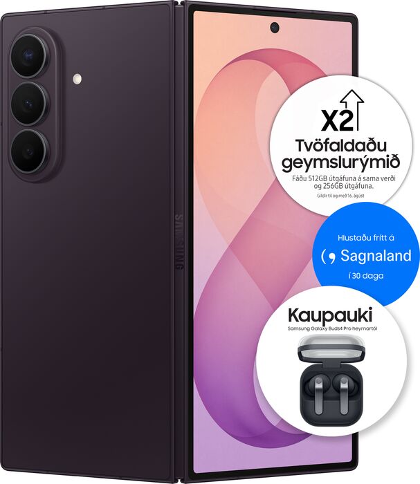 Samsung Galaxy Fold8 Ultra 512GB - Dökkfjólublár