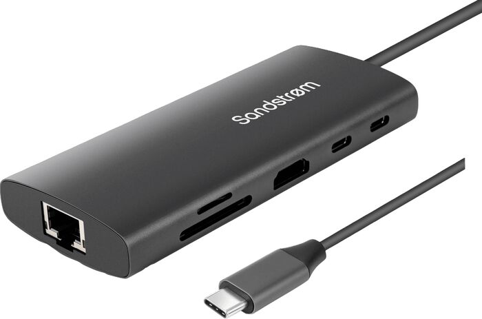 Sandstrøm 9-í-1 USB-C tengikví