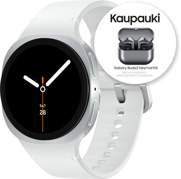 Samsung Galaxy Watch8 Small BT - Silfur