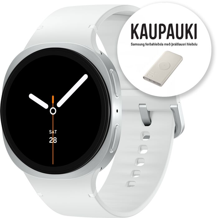 Samsung Galaxy Watch8 Large BT - Silfur