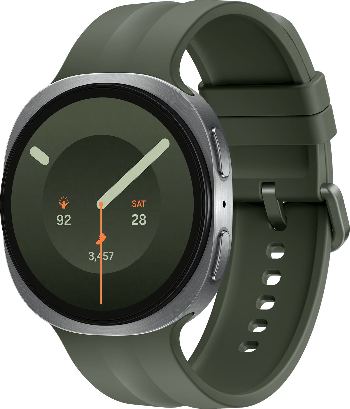 Samsung Galaxy Watch9 44mm eSim - Silfur/Grænt