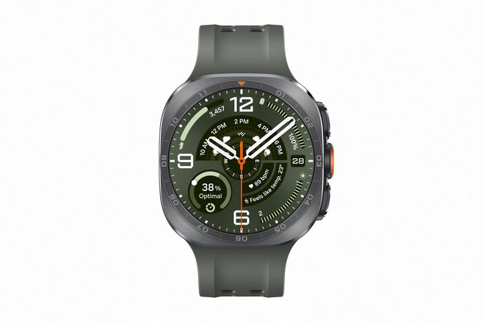 Samsung Galaxy Watch Ultra2 47mm - Títaníum silfur/Grænt
