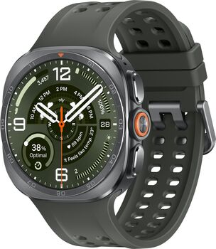 Samsung Galaxy Watch Ultra2 47mm - Títaníum silfur/Grænt