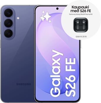 Samsung Galaxy S26 FE 256 GB - Blár