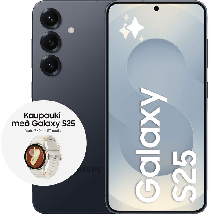 Samsung Galaxy S25 128GB snjallsími - Svartur 