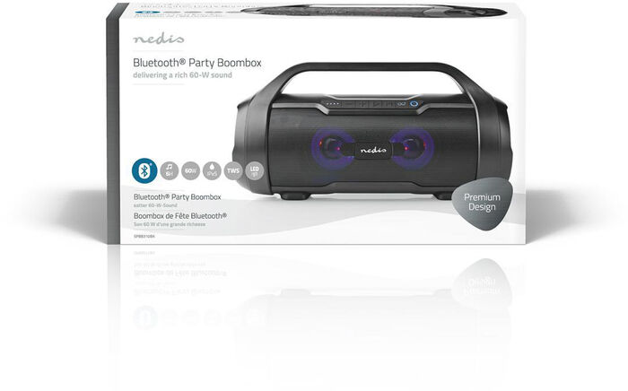 Nedis Boombox ferðahátalari