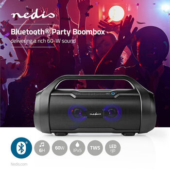 Nedis Boombox  ferðahátalari
