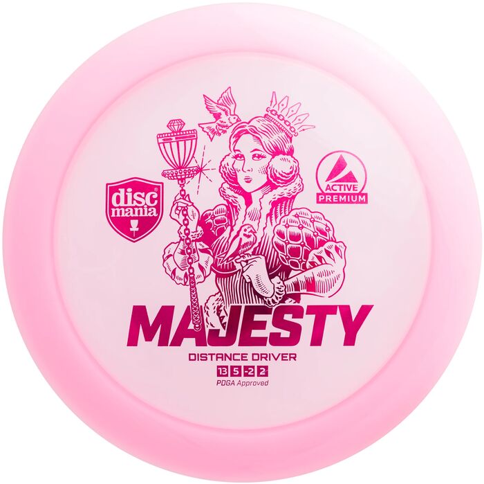 Discmania Active Premium Majesty folf diskur - Bleikur
