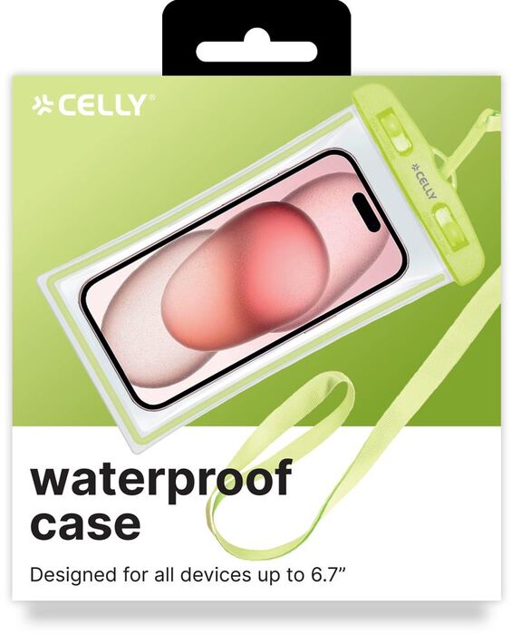 Product image not available for Celly vatnsheldur poki fyrir síma - Grænn