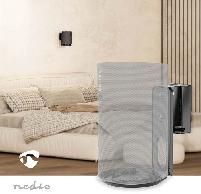 Nedis veggfesting f. Sonos Era 100 - Svört