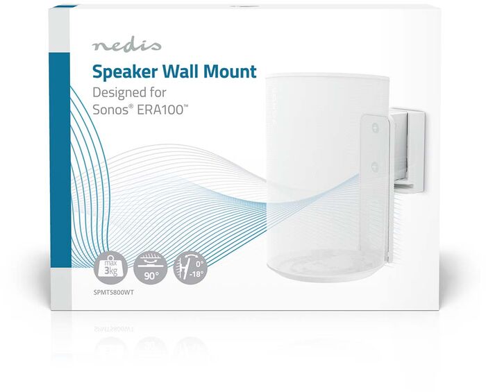 Nedis veggfesting f. Sonos Era 100 - Hvít