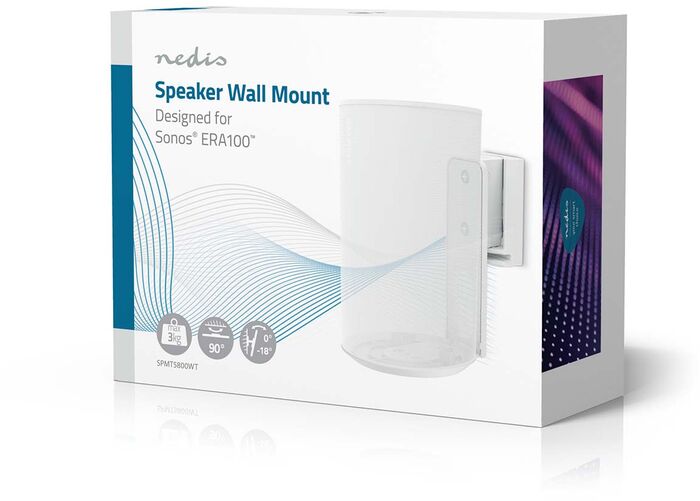 Nedis veggfesting f. Sonos Era 100 - Hvít