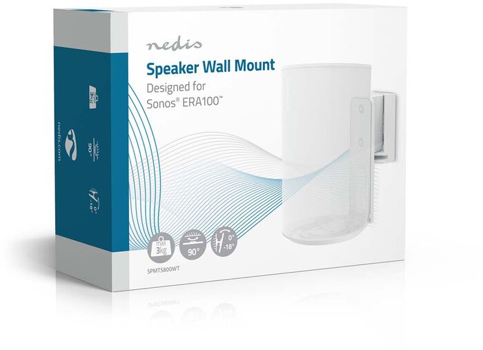 Nedis veggfesting f. Sonos Era 100 - Hvít