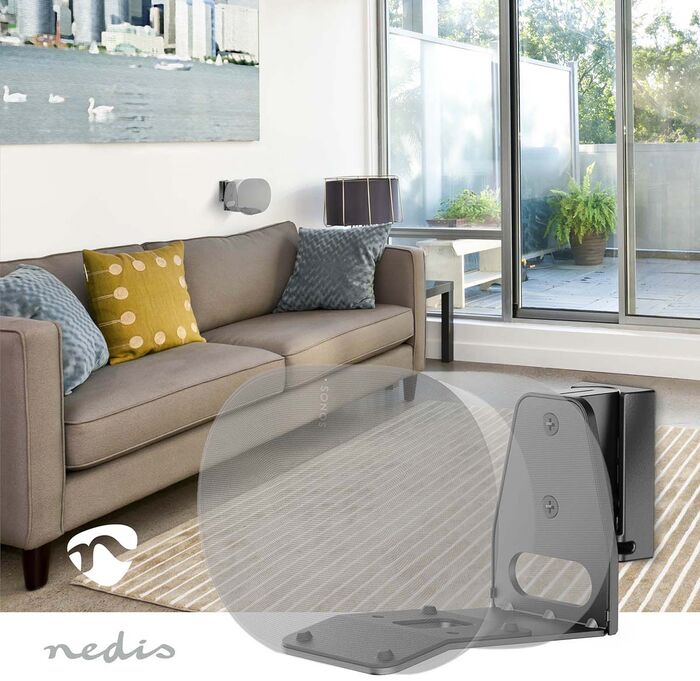 Nedis veggfesting f. Sonos Era 300 - Svört