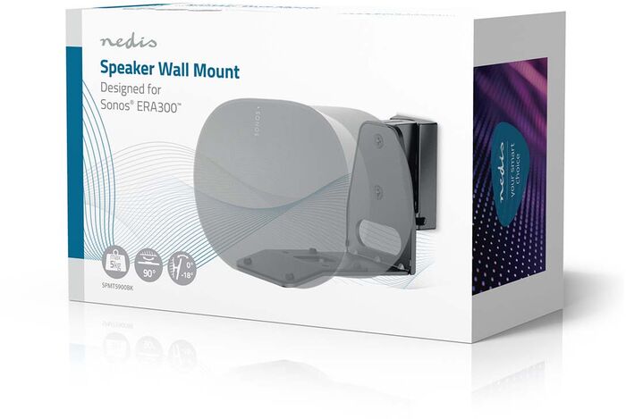 Nedis veggfesting f. Sonos Era 300 - Svört