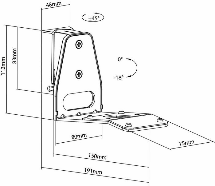 Nedis veggfesting f. Sonos Era 300 - Hvít