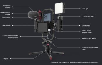 SmallRig Professional upptökusett fyrir snjallsíma