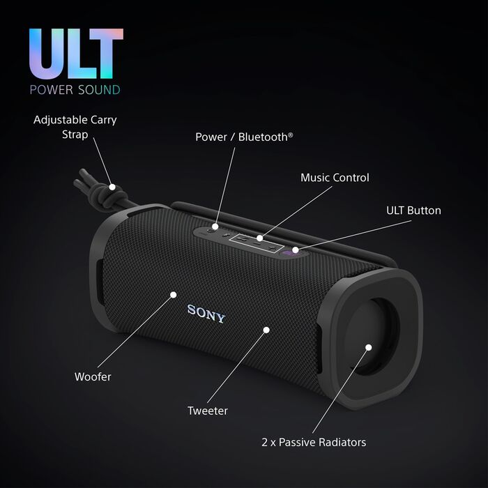 Product image not available for Sony ferðahátalari ULT Field 1 - Svartur