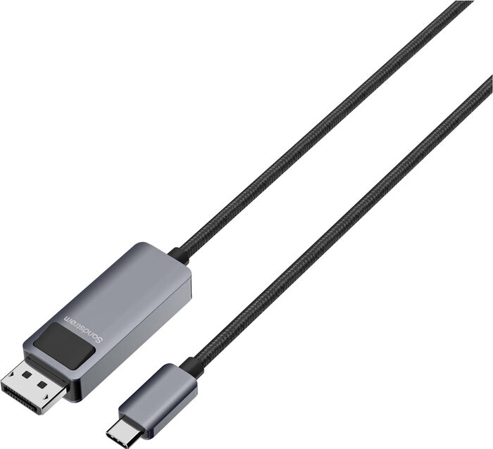 Sandstrøm USB-C í DP - 2 metrar