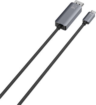 Sandstrøm USB-C í DP - 2 metrar