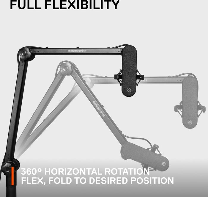 SteelSeries Alias armur fyrir hljóðnema - Svartur