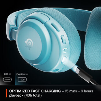 SteelSeries Arctis Nova 3 þráðlaus leikjaheyrnartól - Ljósblá