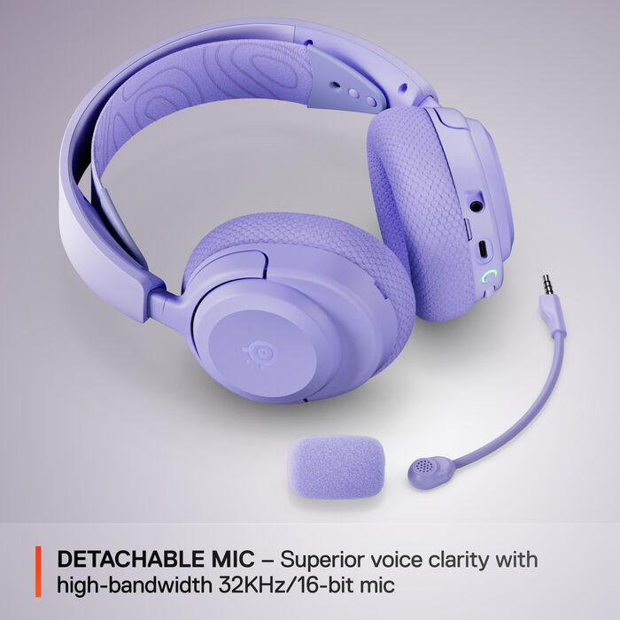 SteelSeries Arctis Nova 3 þráðlaus leikjaheyrnartól - Fjólublá