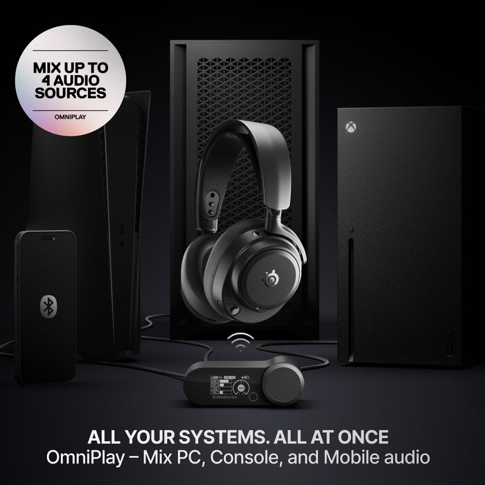 SteelSeries Arctis Nova Pro Omni þráðlaus leikjaheyrnartól - Svört