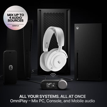 SteelSeries Arctis Nova Pro Omni þráðlaus leikjaheyrnartól - Hvít