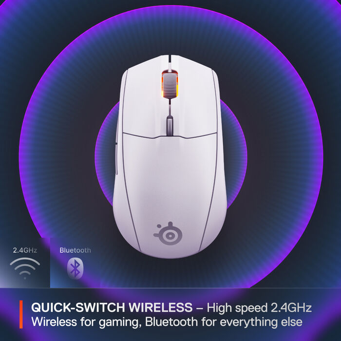 SteelSeries Rival 3 Gen 2 þráðlaus mús - Hvít
