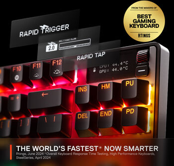 SteelSeries Apex Pro TKL Gen 3 lyklaborð - Svart